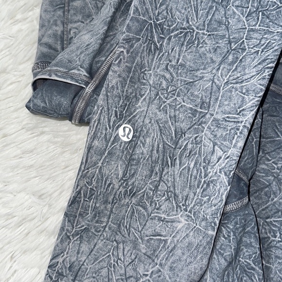 Lululemon Fast and Free High Rise Tight 25" *Ice Dye Ice Wash Asphalt Grey - Picture 6 of 7